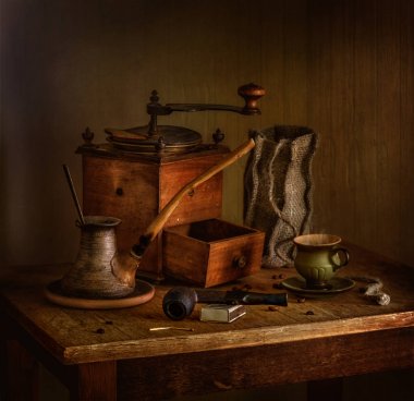 kahve ile natürmort. hoş kokusu ve canlandırıcı tatmak kahve - ne-ebil var olmak daha iyi ?!