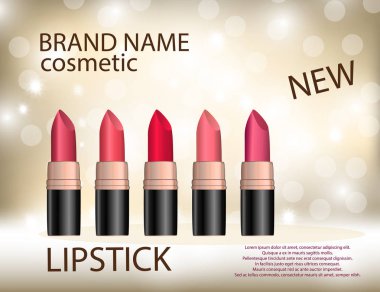 Göz alıcı renkli ruj köpüklü etkileri arka plana ayarla.