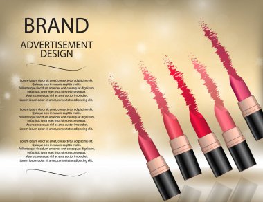 Göz alıcı renkli ruj köpüklü etkileri backgr ayarla