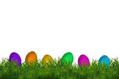 Mutlu Paskalya vektör tipografi arka plan, te için yer ile