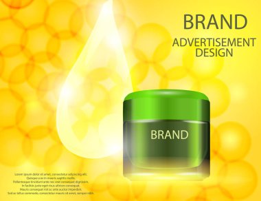 Aloe Vera cilt sparckling arka plan üzerinde için ile yüz kremi