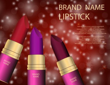 Göz alıcı renkli ruj köpüklü etkileri arka plana ayarla