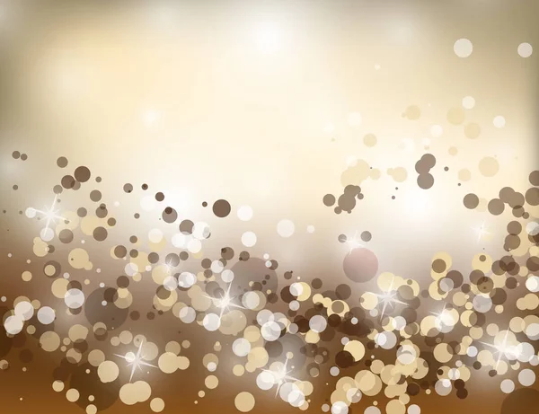 Abstrato Espumante Estrelas Golden Holiday Background efeito bokeh . —  Vetores de Stock