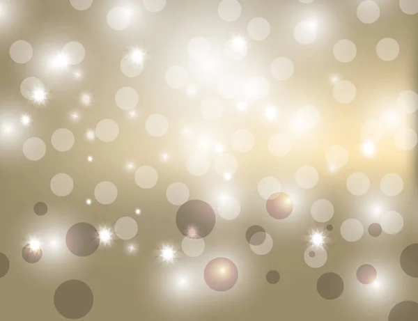 Аннотация Sparkling Stars Golden Holiday Background bokeh effect . — стоковый вектор