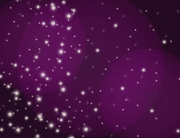 Resumen Estrellas brillantes Lilac Fondo de vacaciones efecto bokeh . — Vector de stock