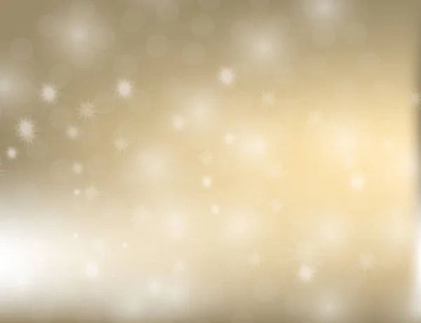 Аннотация Sparkling Stars Golden Holiday Background bokeh effect . — стоковый вектор