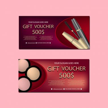 Hediye çeki ile şablon parıldıyor ve tasarımınız için kozmetik