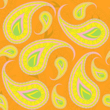 Paisley arka plan duvar kağıtları, afiş ve kapakları için tekrarlanan