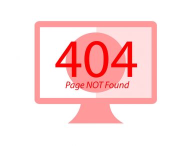 Sayfa değil kurmak Hata 404 düz illüstrasyon