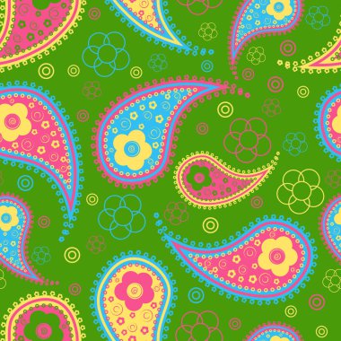 Paisley arka plan duvar kağıtları, afiş ve kapakları için tekrarlanan