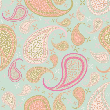 Paisley arka plan duvar kağıtları, afiş ve kapakları için tekrarlanan