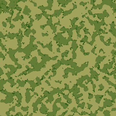 Dikişsiz desen tasarım kamuflaj. Yeşil renk.