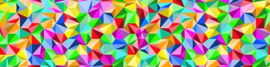 Düşük Poli parlak renkli kesintisiz arka plan