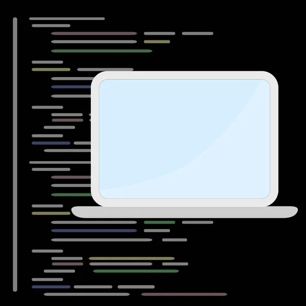 Concept de programmation et de codage, développement de site Web, Web Design . — Image vectorielle