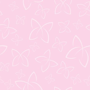 Kelebekler hafif deseni. Yatay ve dikey olarak sorunsuz arka plan. İzole öğeleri.