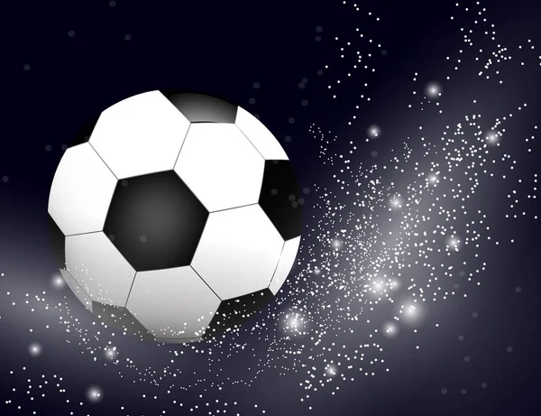 足球, 足球在明亮的背景与空间为您的文本. — 图库矢量图片