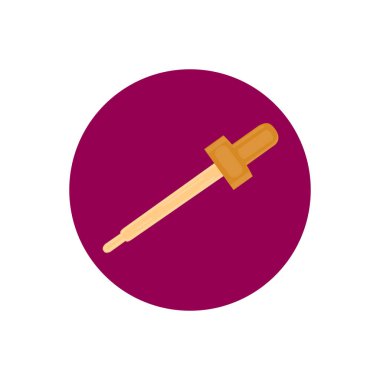 Düşüren düz simgesi beyaz arkaplanda izole edildi. 