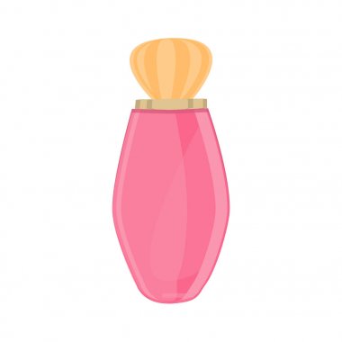 Kozmetik kavanoz ya da şişe. Düz simgesi beyaz arka plan üzerinde izole.