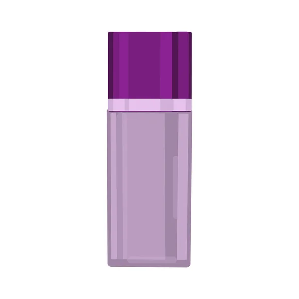 Cosmetic Jar or Bottle. Flat Icon Isolated on White Background. — Stock Vector