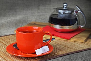 Çay hala hayat oranzhev0y ile bir kupa