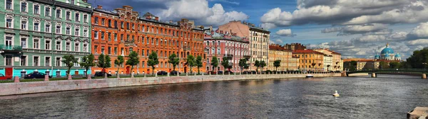 San Petersburgo. Panorama del río Fontanka — Foto de Stock