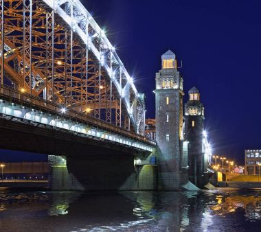 Bolsheokhtinsky bridge, St Petersburg