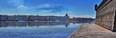Dvortsovaya dolgu panorama St Petersburg