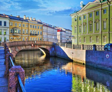 Kış Köprüsü ve Millionnaya street, Saint-Petersburg