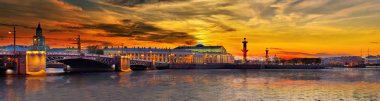 Günbatımı, Saint-Petersburg Neva Nehri Panoraması