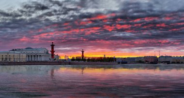 Günbatımı, Saint-Petersburg Neva Nehri Panoraması