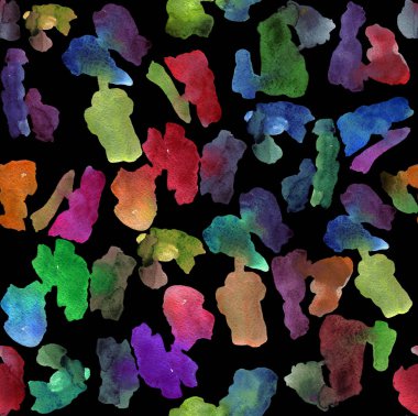 Sulu Boya lekeleri ile Seamless Modeli