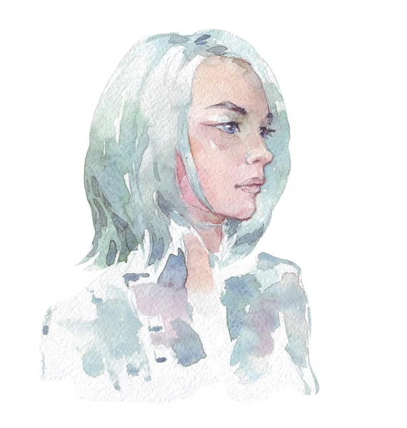 Bir moda kız portresi