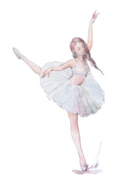 Beyaz balerin eğitimi.