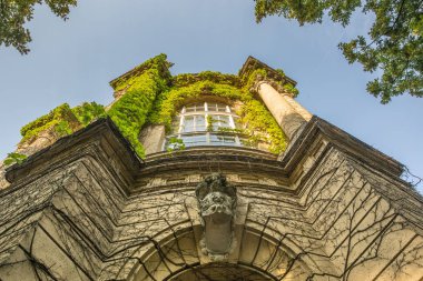 Vajdahunyad Castle Varosliget parkta, Budapeşte, Macaristan