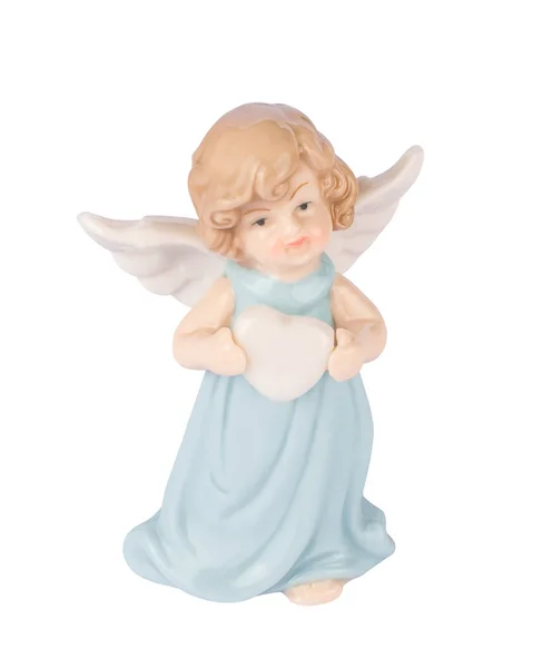 Pretty Guardian angel with heart Stock Picture