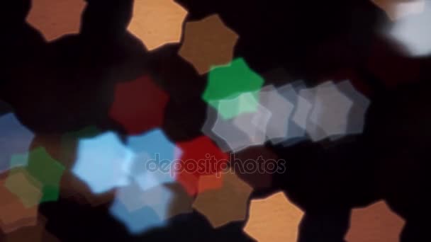 Blur Abstrab Bokeh Star — стоковое видео