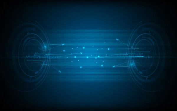 Concepto de tráfico de datos de redes vectoriales diseño circular patrón — Archivo Imágenes Vectoriales