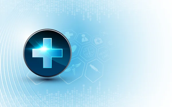 Bannière de technologie de soins de santé — Image vectorielle