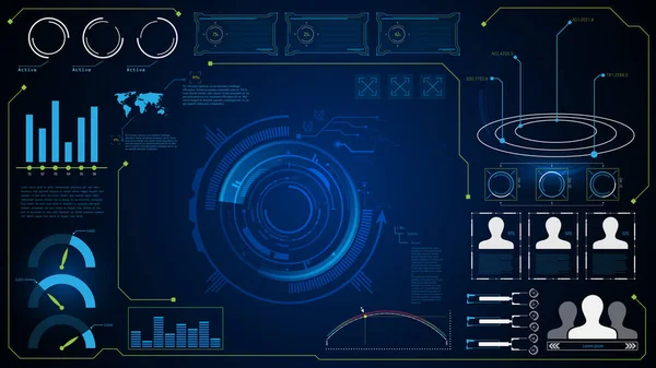 Schermo della tecnologia futura — Vettoriale Stock