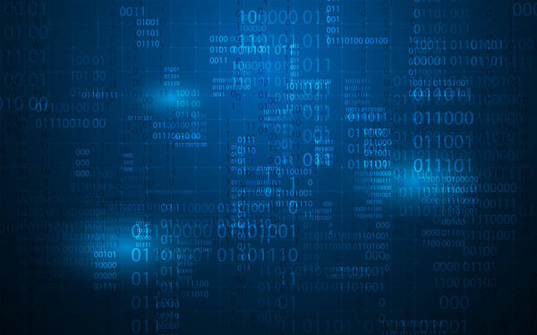 цифровой бинарный матричный фон
