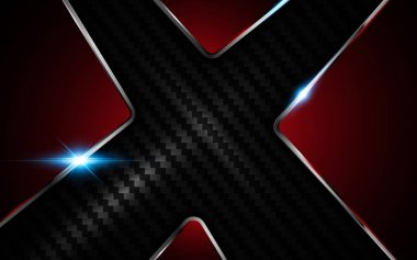 siyah kırmızı metal çerçeve