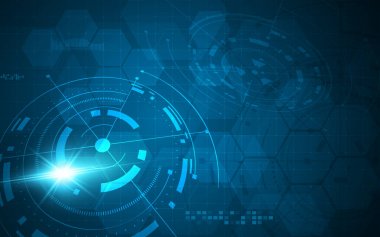 yüksek teknoloji dijital siber