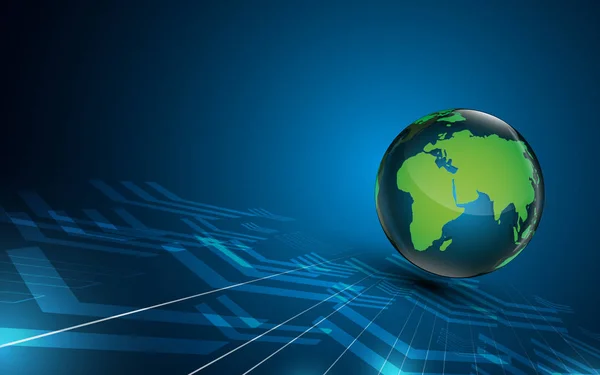 Digital futuristic globe — Stock Vector