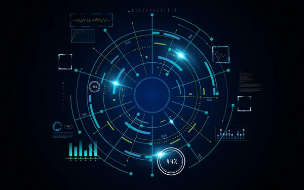 Design de ficção científica futurista — Vetor de Stock