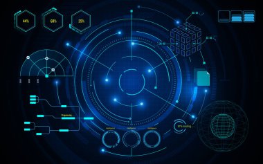 fütüristik konsept arka plan