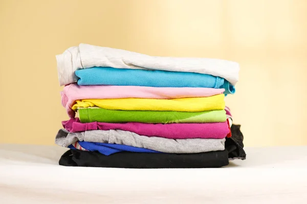 Stack of shirts Stock Photos, Royalty Free Stack of shirts Images ...