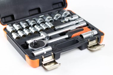 Araç kiti araç için. Beyaz arka plan üzerinde izole