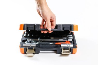 El araçlar bir kutu açılır. Araç kiti araç için. Üzerinde izole