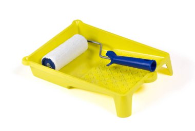 Banyodaki patenci. Kapatın. Beyaz bir arkaplanda izole edilmiş.