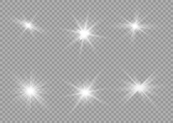 Parlak ışık efekti. Parıltılı yıldız patlaması